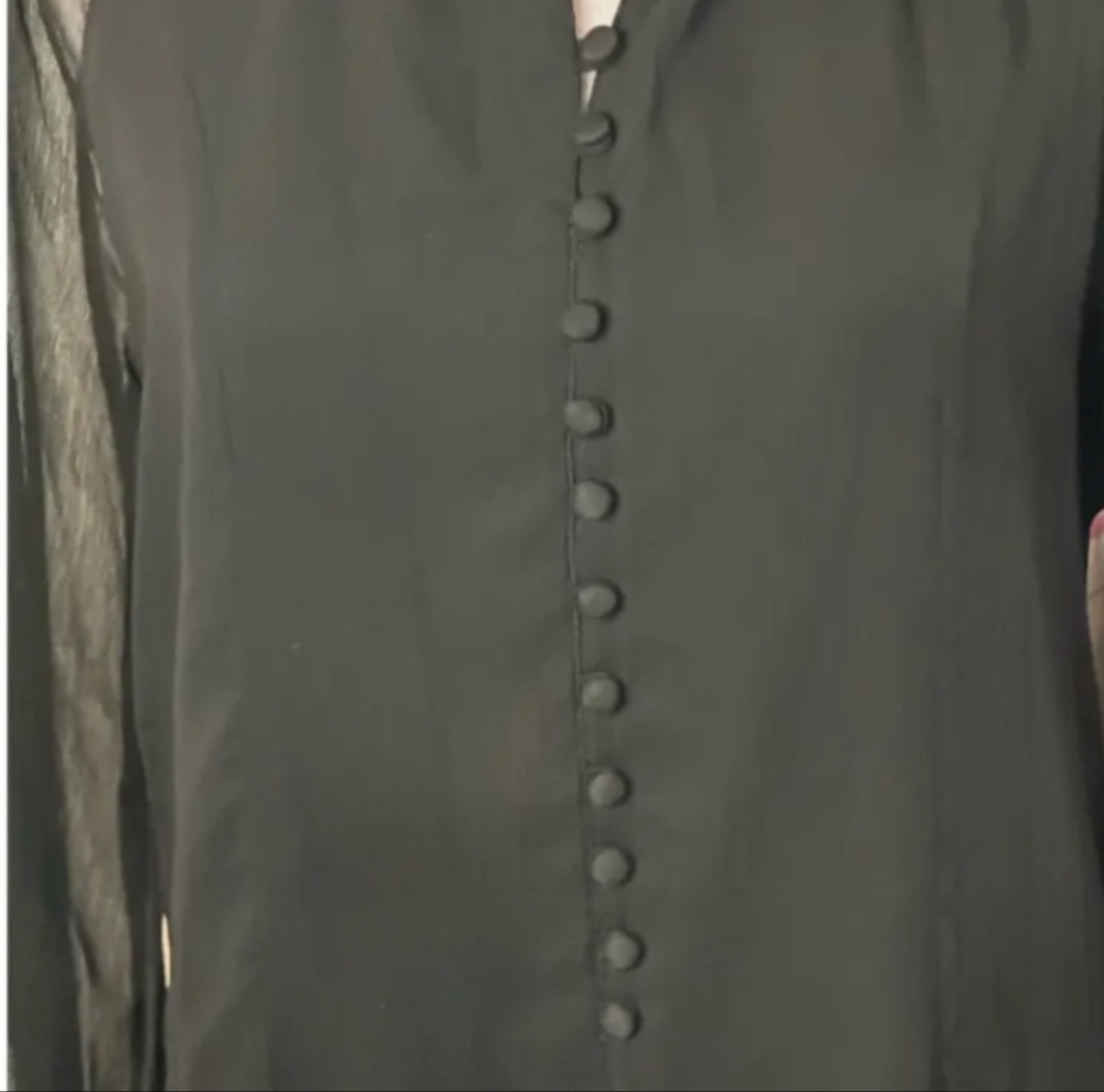 NWT Joie Caviar Limited Edition Balloon Sleeve Dress - Picture 6 of 9